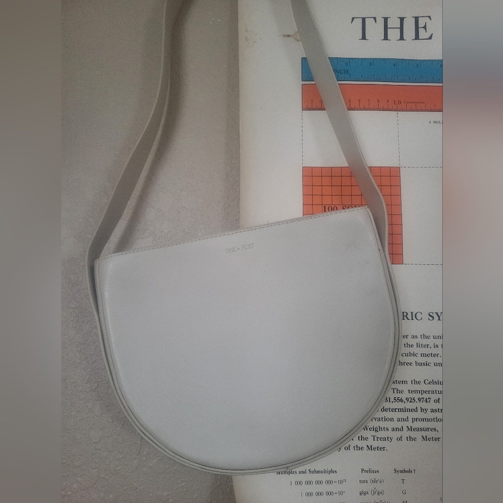 Oak + Fort cream purse